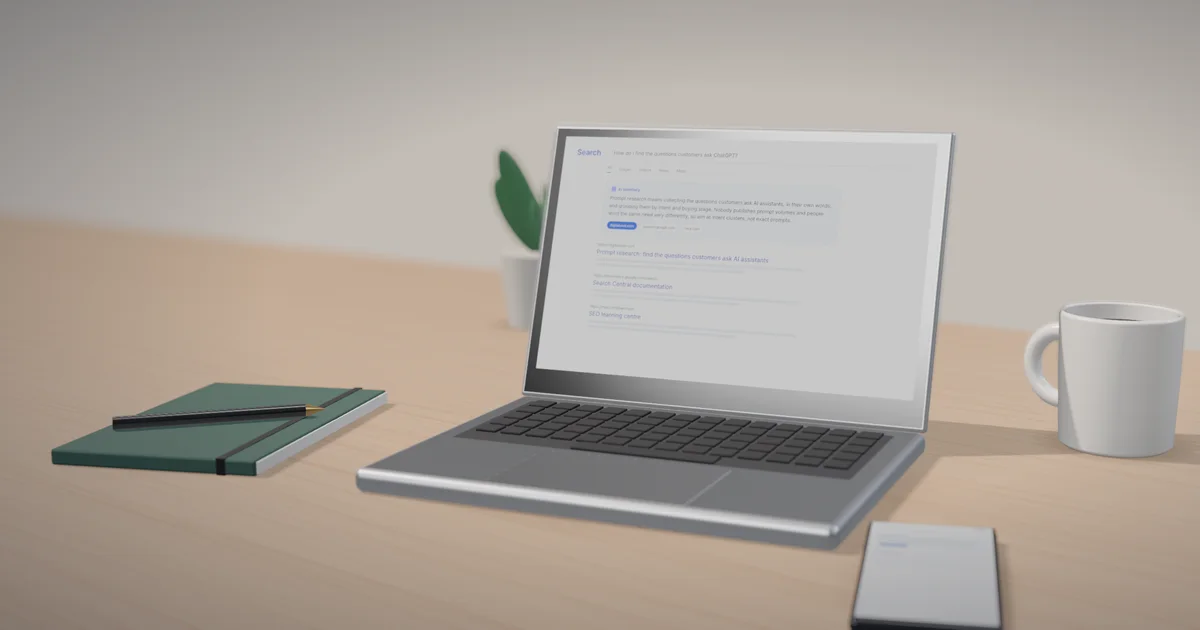 Prompt research: find the questions customers ask AI assistants