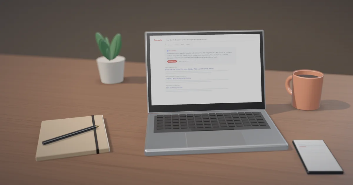 Find wasted spend in your Google Ads search terms report